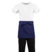 Picture of Whites Short Bistro Apron Navy Blue - BB179