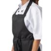 Picture of Nisbets Essentials Bib Aprons Polycotton Black (Pack of 2) - BB475