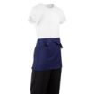 Picture of Whites Short Bistro Apron Navy Blue - BB179