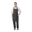 Picture of Nisbets Essentials Bib Aprons Polycotton Black (Pack of 2) - BB475