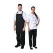Picture of Nisbets Essentials Bib Aprons Polycotton Black (Pack of 2) - BB475