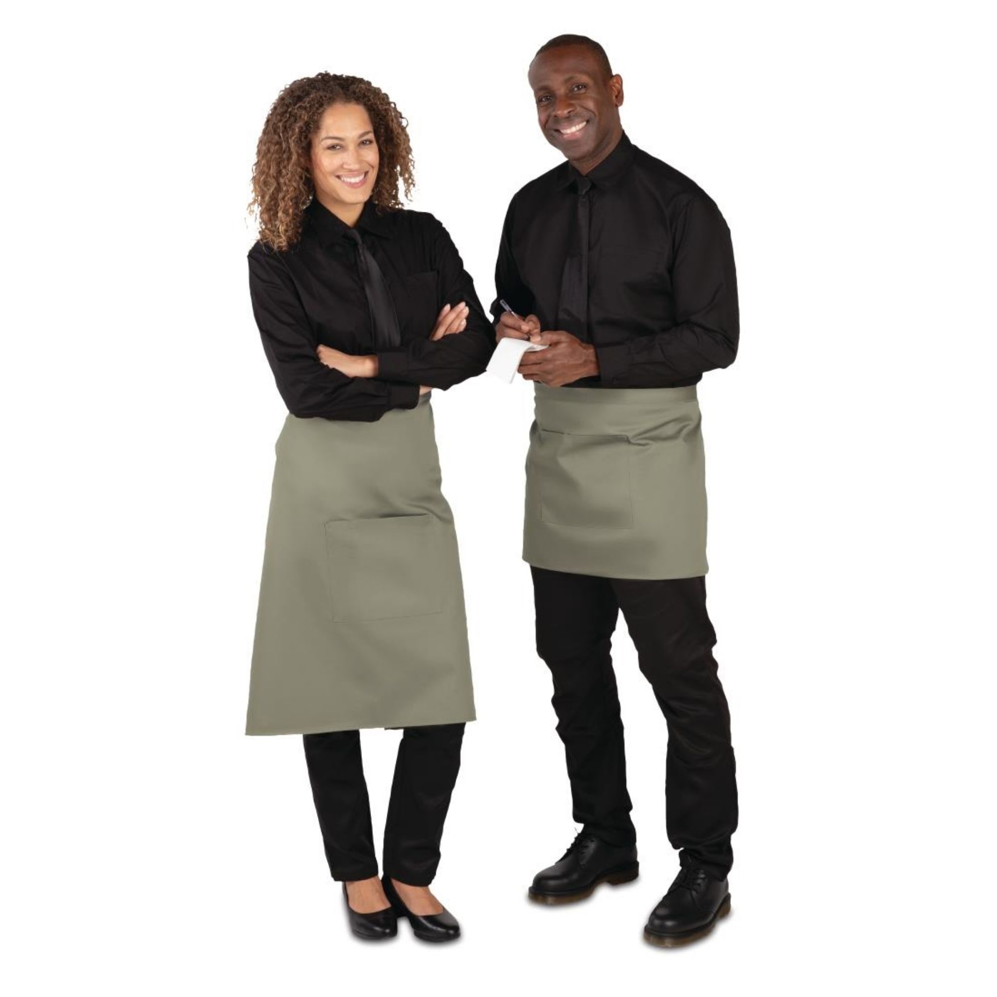 Picture of Whites Regular Bistro Apron Olive