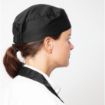 Picture of Nisbets Essentials Chef Skull Caps Black (Pack of 2) - BB476