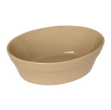 Picture of Olympia Stoneware Oval Pie Bowls 145 x 104mm (Pack of 6)