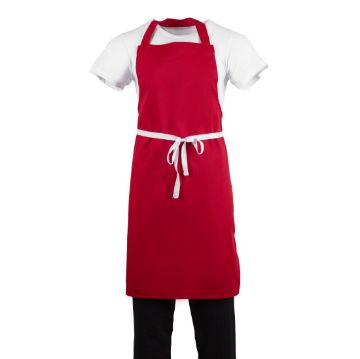 Picture of Whites Bib Apron Red