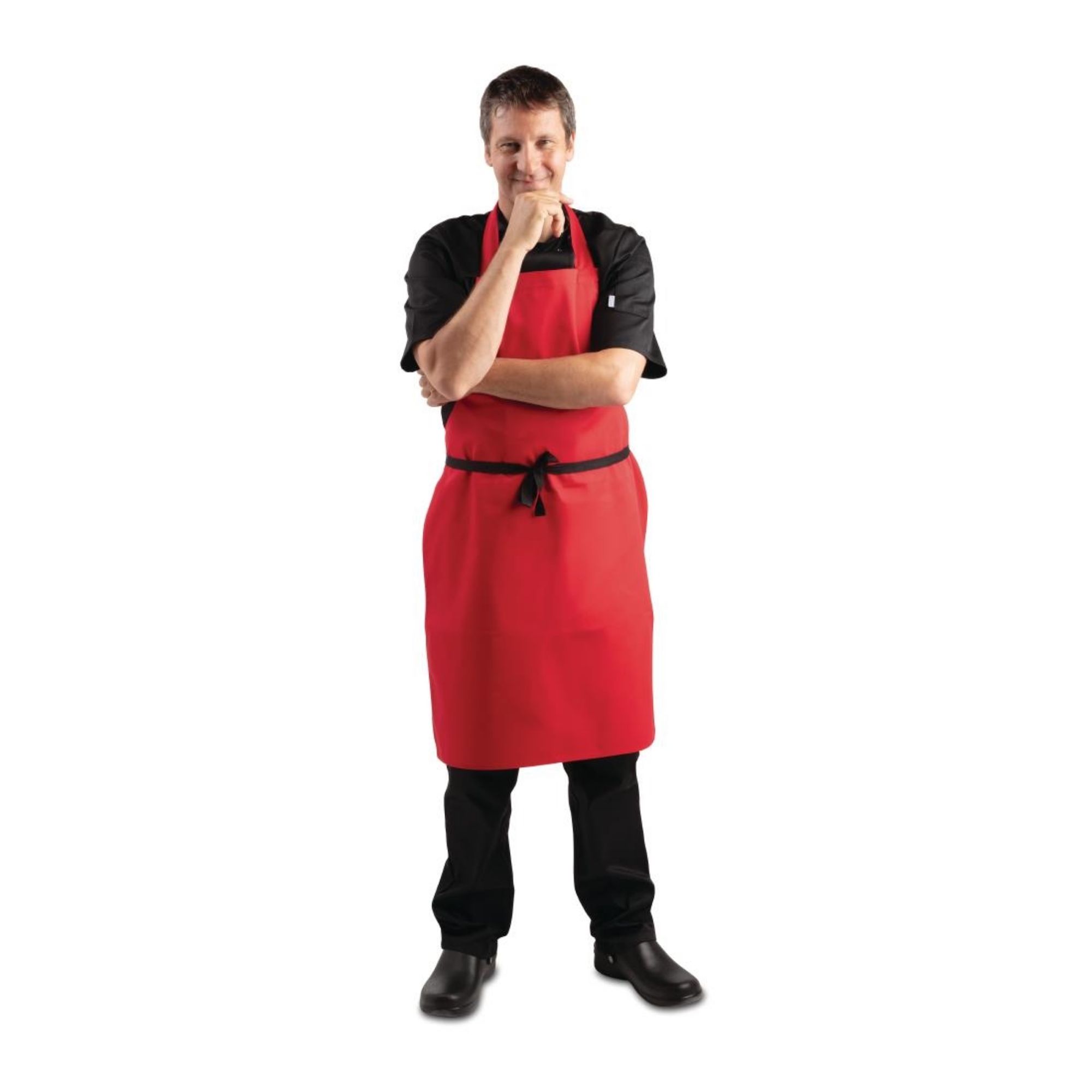 Picture of Whites Bib Apron Red