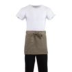 Picture of Whites Short Bistro Apron Tan - B432
