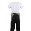 Picture of Whites Short Bistro Apron Tan - B432