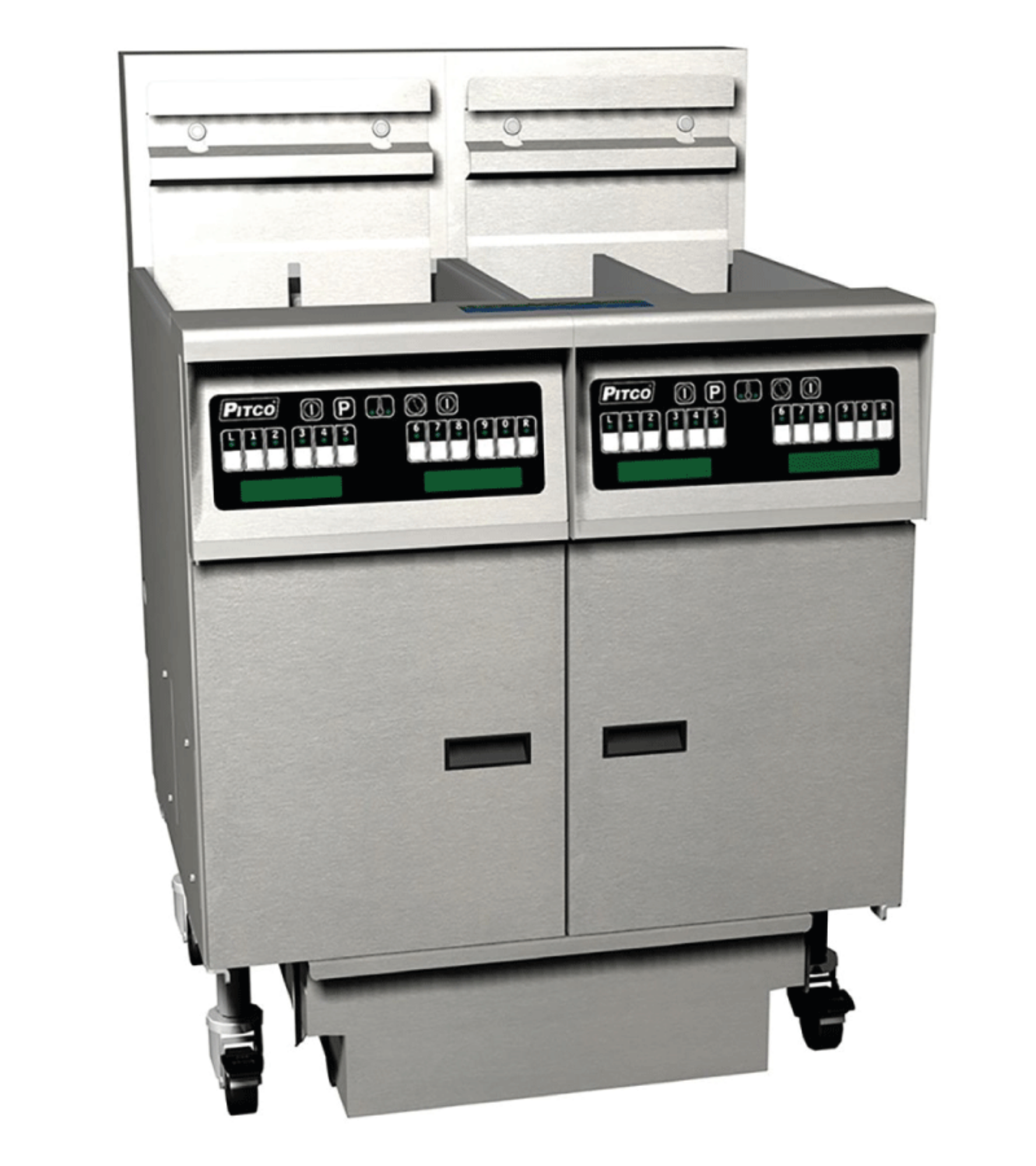 Picture of Pitco - SEH50/FD-FFFFF Commercial Freestanding Electric Fryer - SEH50/FD-FFFFF