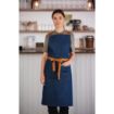 Picture of Southside X-Cross Back Apron Denim Blue Tan Ties - B984