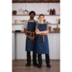 Picture of Southside X-Cross Back Apron Denim Blue Tan Ties - B984