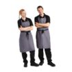 Picture of Whites Polycotton Bib Apron Charcoal - B426