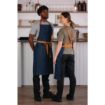 Picture of Southside X-Cross Back Apron Denim Blue Tan Ties - B984