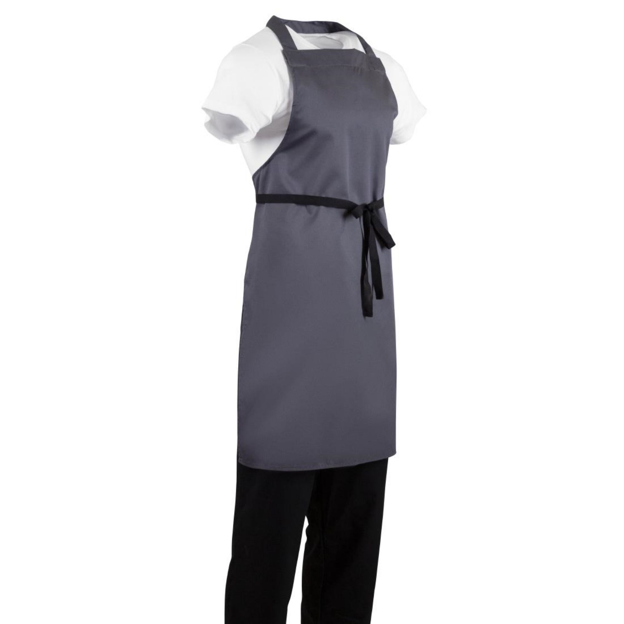Picture of Whites Polycotton Bib Apron Charcoal