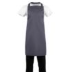 Picture of Whites Polycotton Bib Apron Charcoal - B426