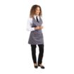 Picture of Whites V Neck Service Apron Charcoal - B422