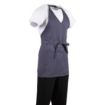 Picture of Whites V Neck Service Apron Charcoal - B422