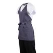 Picture of Whites V Neck Service Apron Charcoal - B422