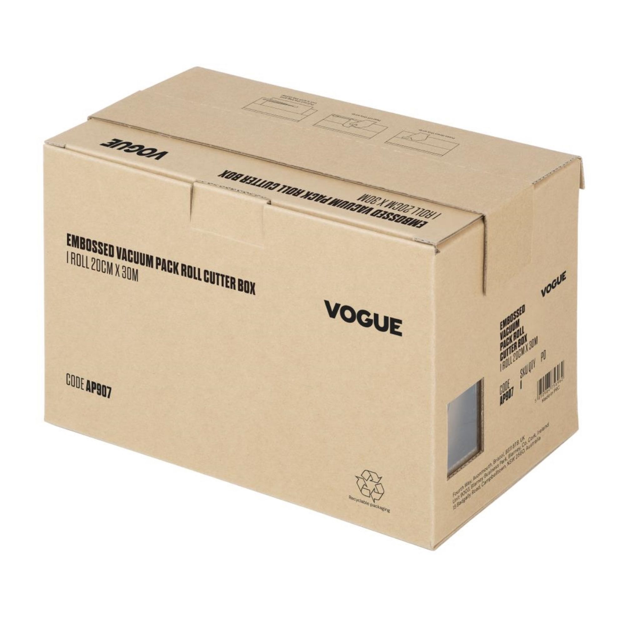 Picture of Vogue Vacuum Pack Roll with Cutter Box (Embossed) 200mm width