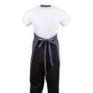 Picture of Whites V Neck Service Apron Charcoal - B422