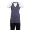 Picture of Whites V Neck Service Apron Charcoal - B422