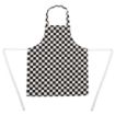 Picture of Whites Childrens Bib Apron Big Black and White Check - B357