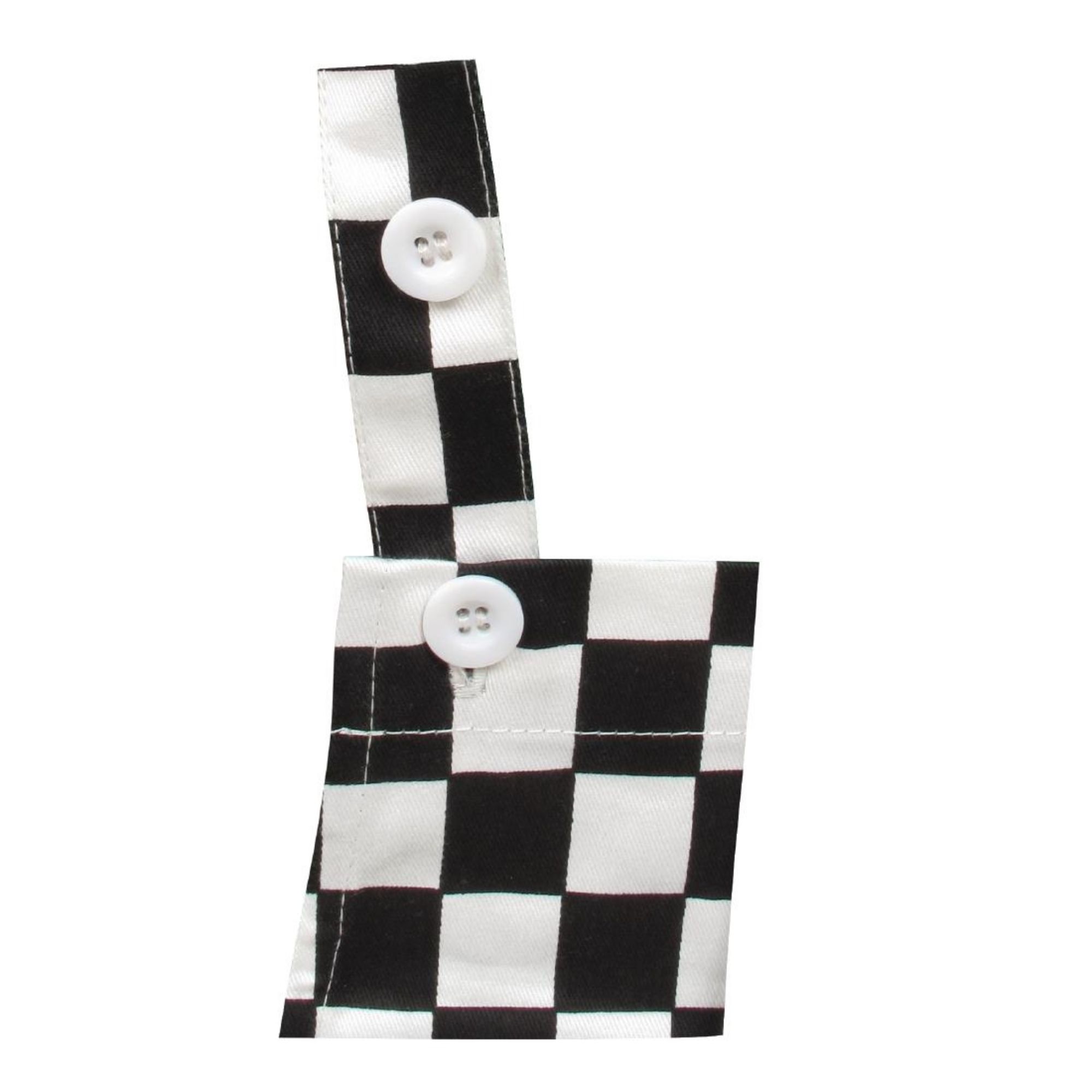 Picture of Whites Childrens Bib Apron Big Black and White Check