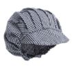 Picture of Whites Peaked Unisex Hat Blue and White Check - B257