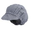 Picture of Whites Peaked Unisex Hat Blue and White Check - B257