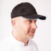 Picture of Chef Works Cool Vent Baseball Cap Black with Blue - B171