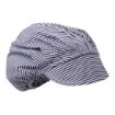 Picture of Whites Peaked Unisex Hat Blue and White Check - B257