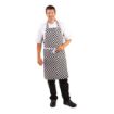 Picture of Whites Bib Apron Black and White Check - A275