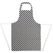 Picture of Whites Bib Apron Black and White Check - A275