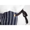 Picture of Whites Butchers Apron Navy Stripe with Pocket - A535