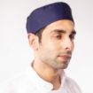 Picture of Whites Chefs Skull Cap Blue - A204