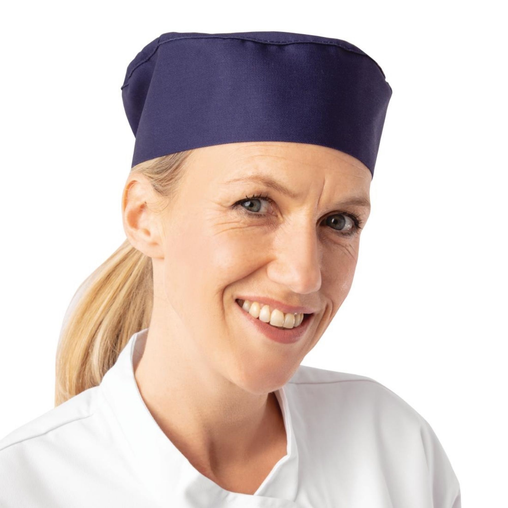 Picture of Whites Chefs Skull Cap Blue