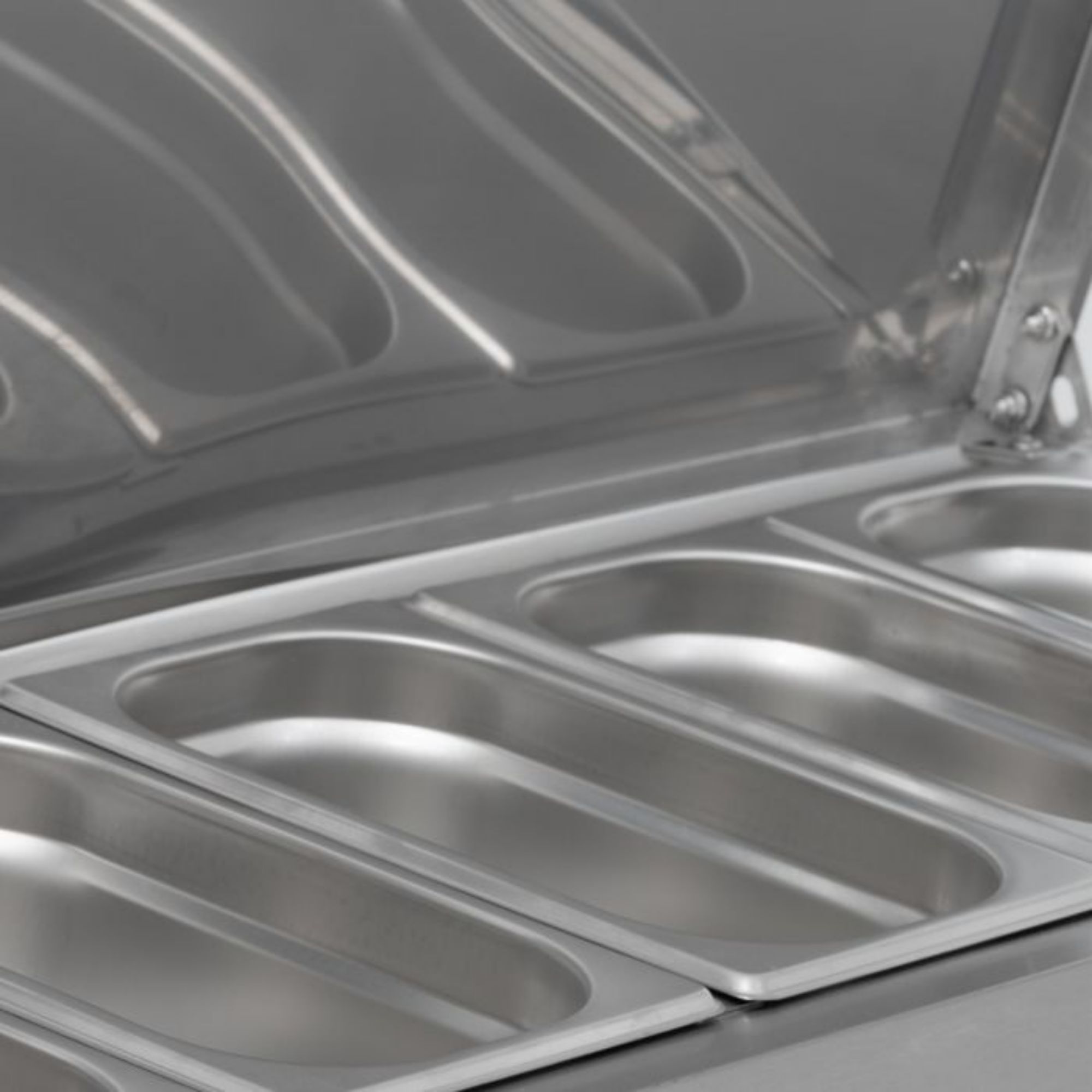 Picture of BLIZZARD 2m Hinged 1/4 Gastronorm Prep Top TOP2000-14EN