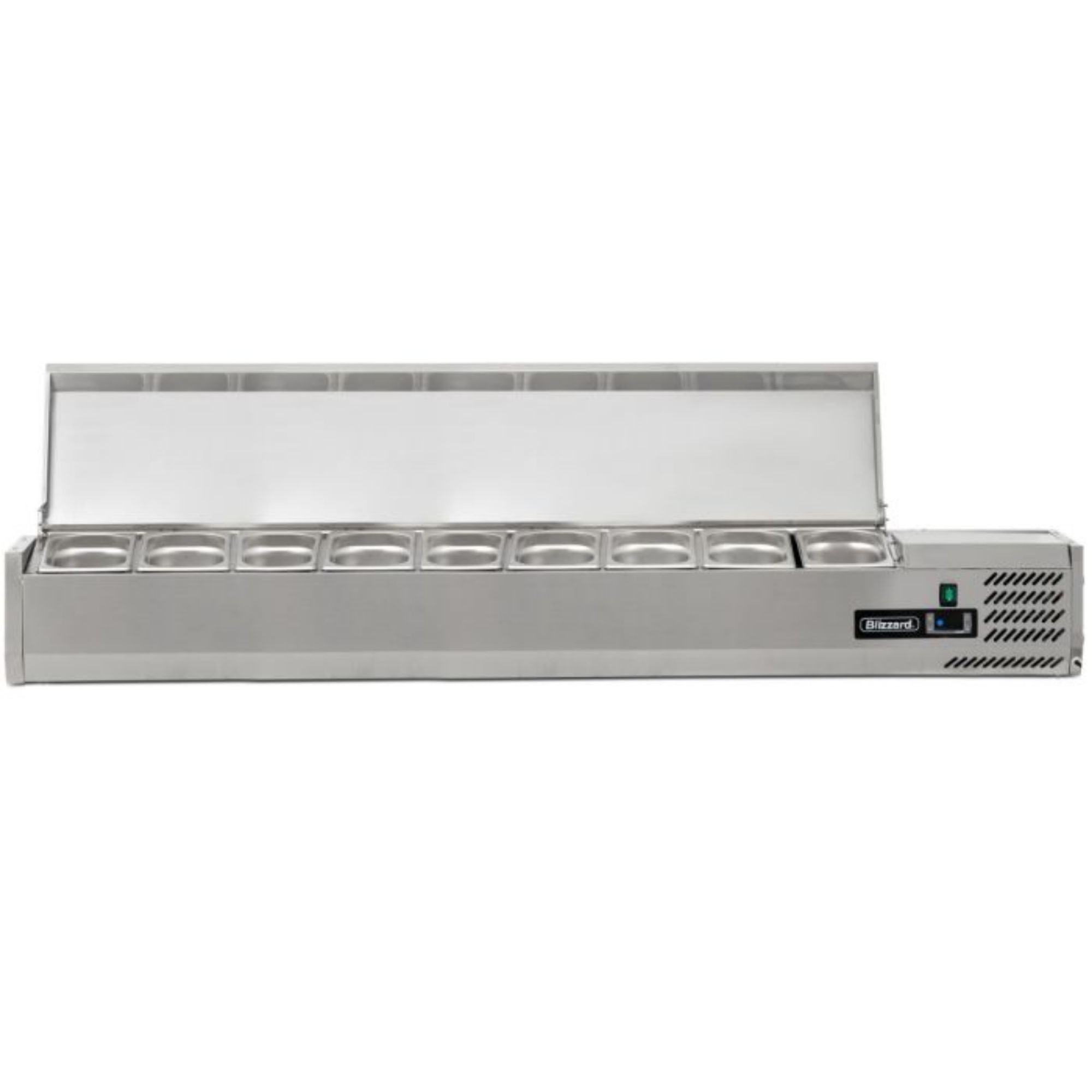 Picture of BLIZZARD 2m Hinged 1/4 Gastronorm Prep Top TOP2000-14EN
