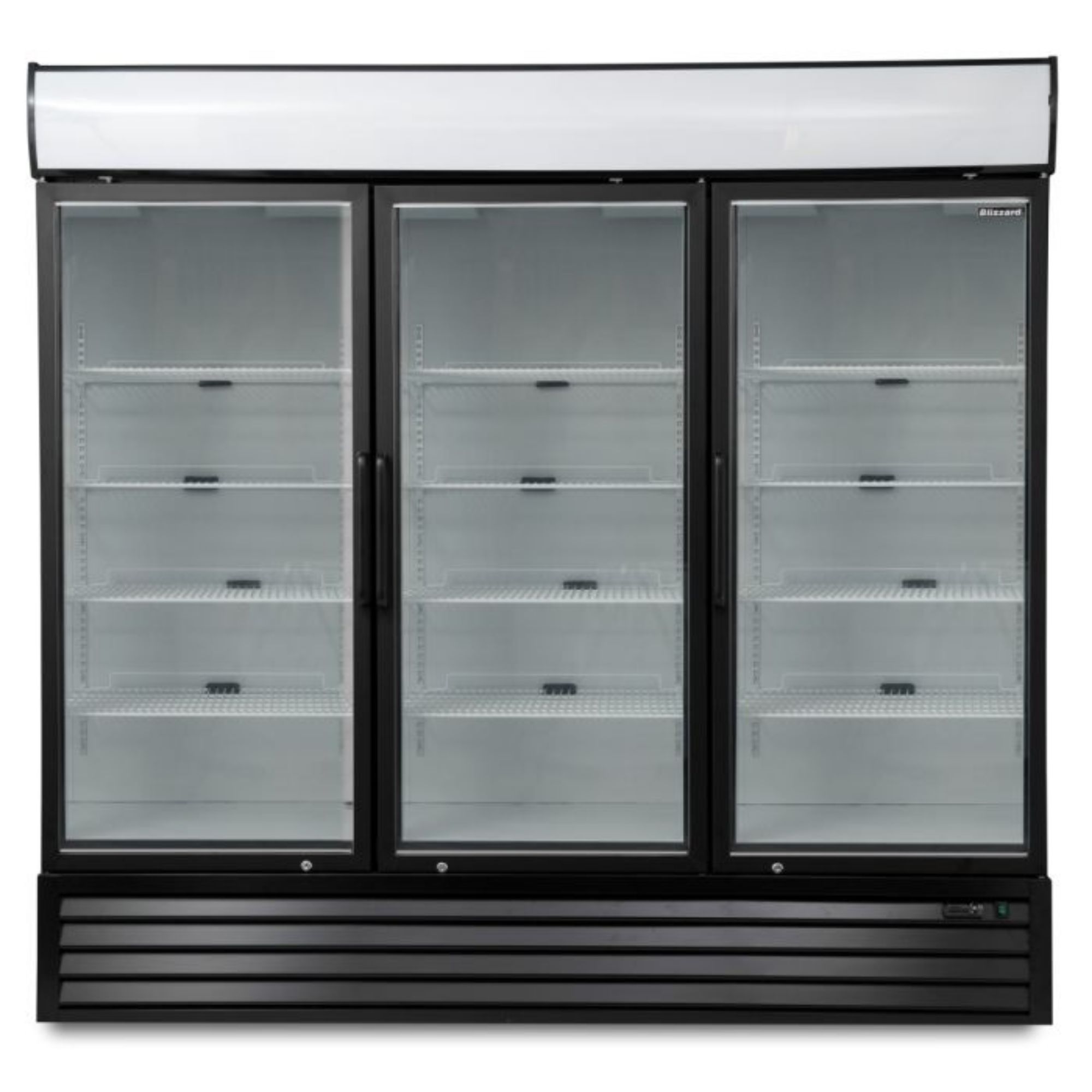 Picture of BLIZZARD 1750L Triple Hinged Glass Door Freezer Display Merchandiser GDF1800
