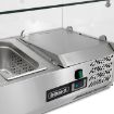 Picture of BLIZZARD 1/4 Gastronorm Prep Top With Glass Cover 1500MM(W) - TOP1500-14CR