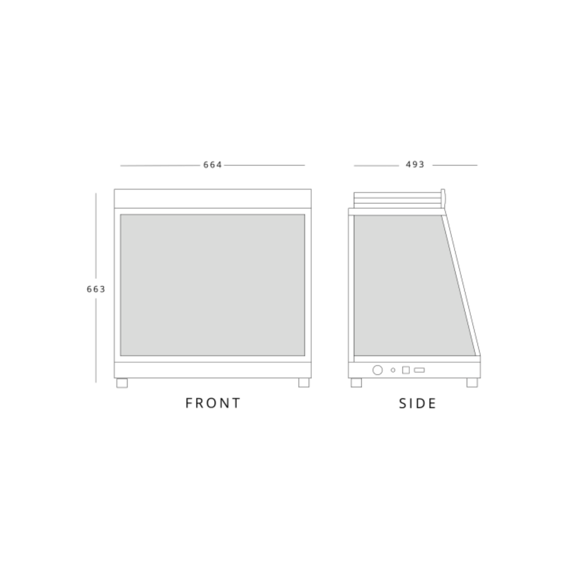 Picture of BLIZZARD 96L Counter Top Dual Access Heated Merchandiser HSS96