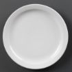 Picture of Olympia Whiteware Narrow Rimmed Plates 250mm (Pack of 12) - CB490