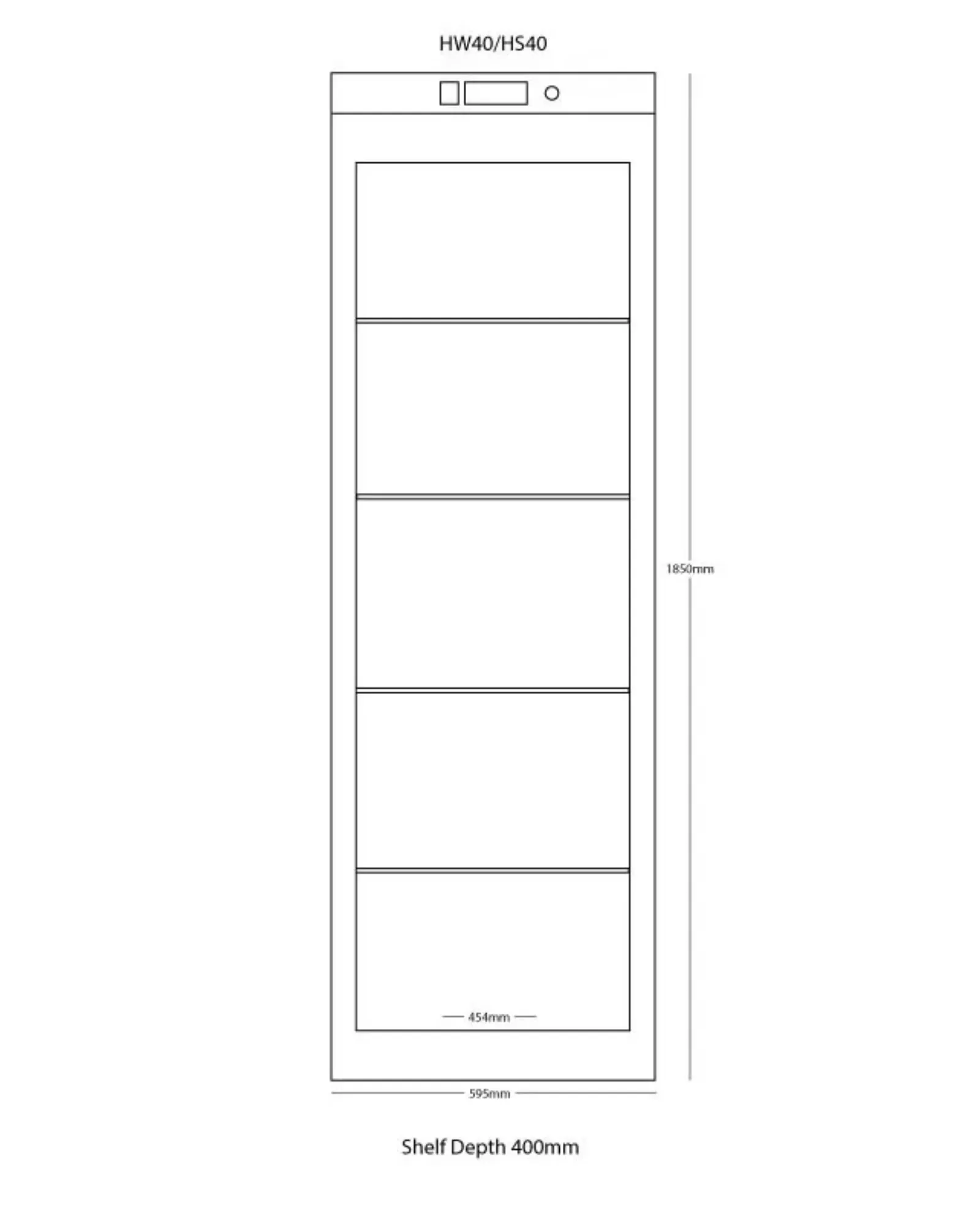 Picture of BLIZZARD Upright 320L Single Hinged Door Refrigerator White HW40