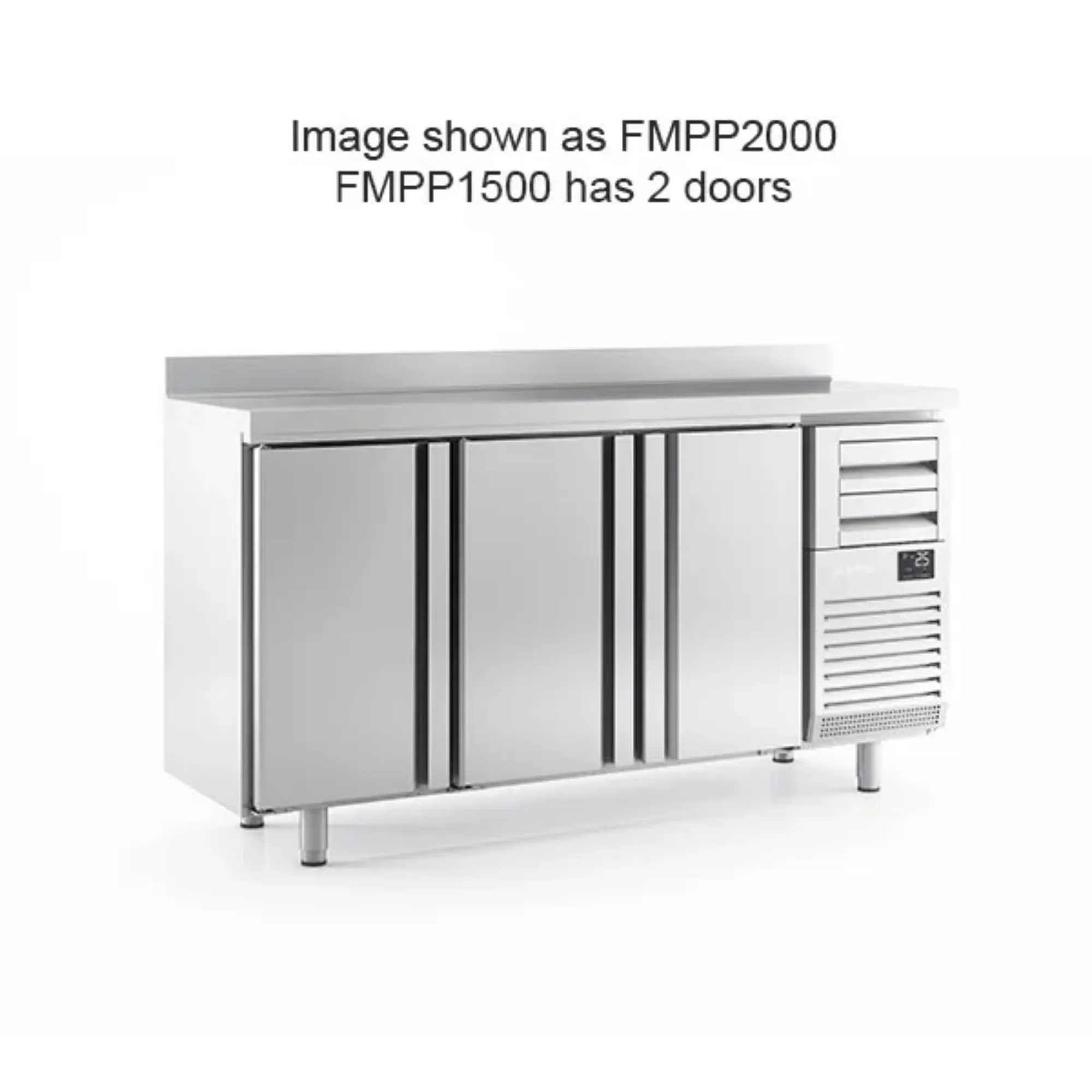 Picture of Infrico 2 Door Tall Back Bar Counter With Upstand 325L - FMPP1500