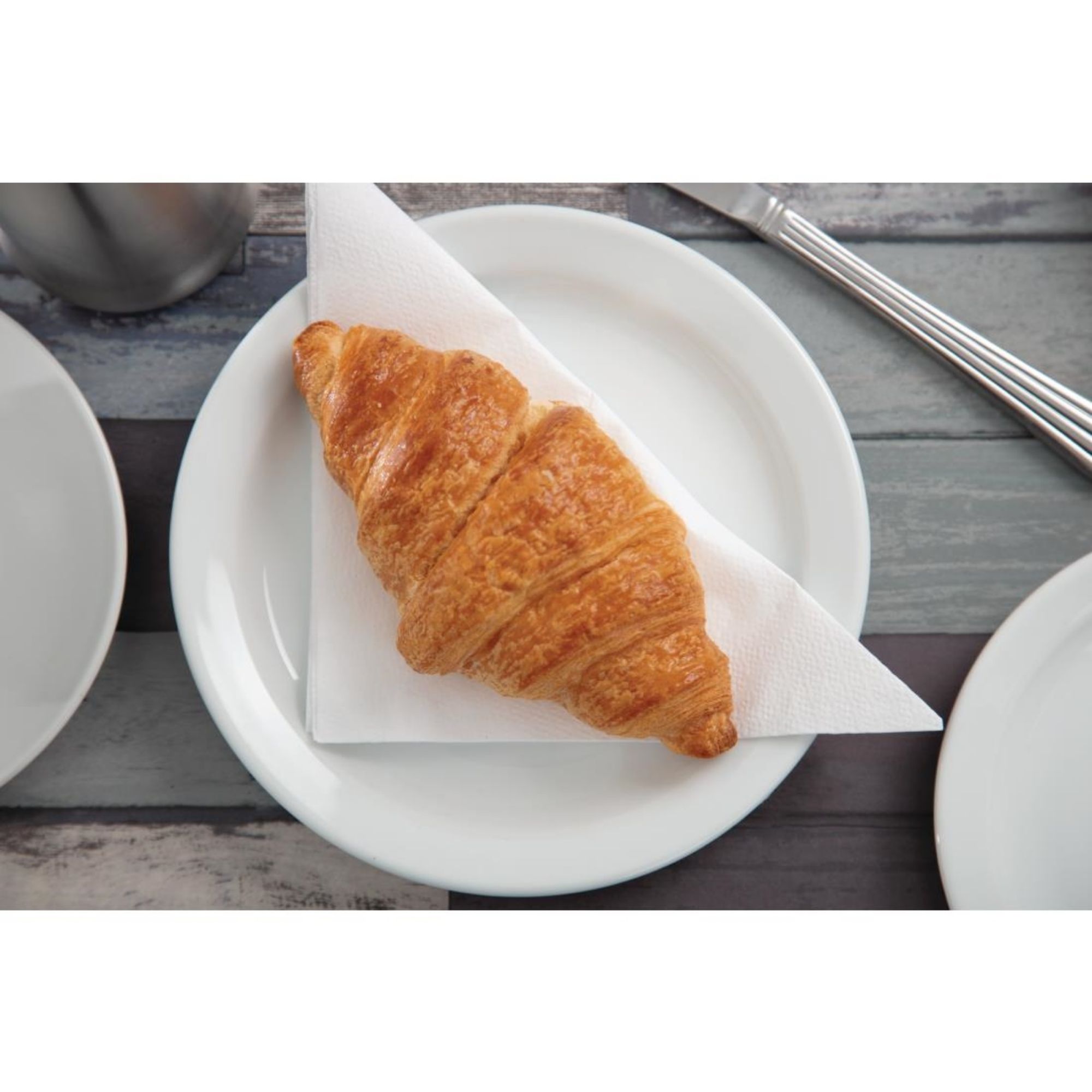 Picture of Olympia Whiteware Narrow Rimmed Plates 180mm (Pack of 12)