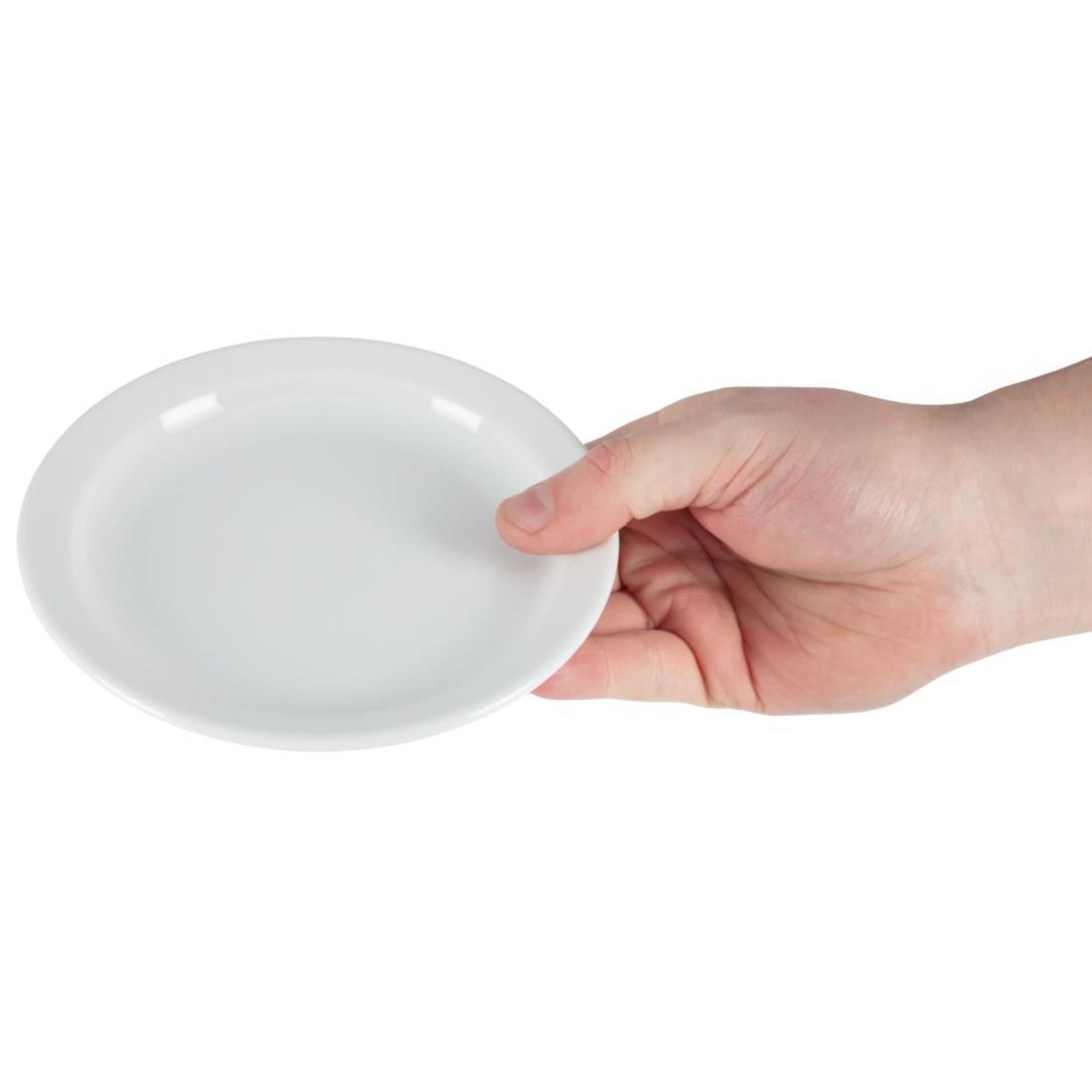 Picture of Olympia Whiteware Narrow Rimmed Plates 150mm (Pack of 12)