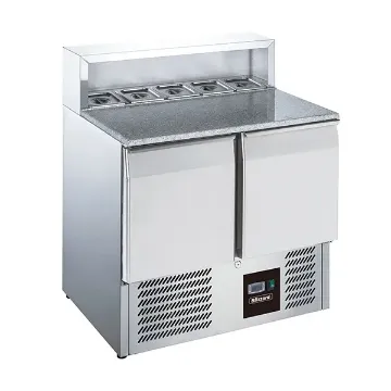 Picture of BLIZZARD 240L Double Door Refrigerated Pizza Prep Counter BCC2PREPGRANITE