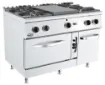 Picture of CombiSteel Base 700 Solid Top Range 4 Burners Gas Oven - 7178.0590