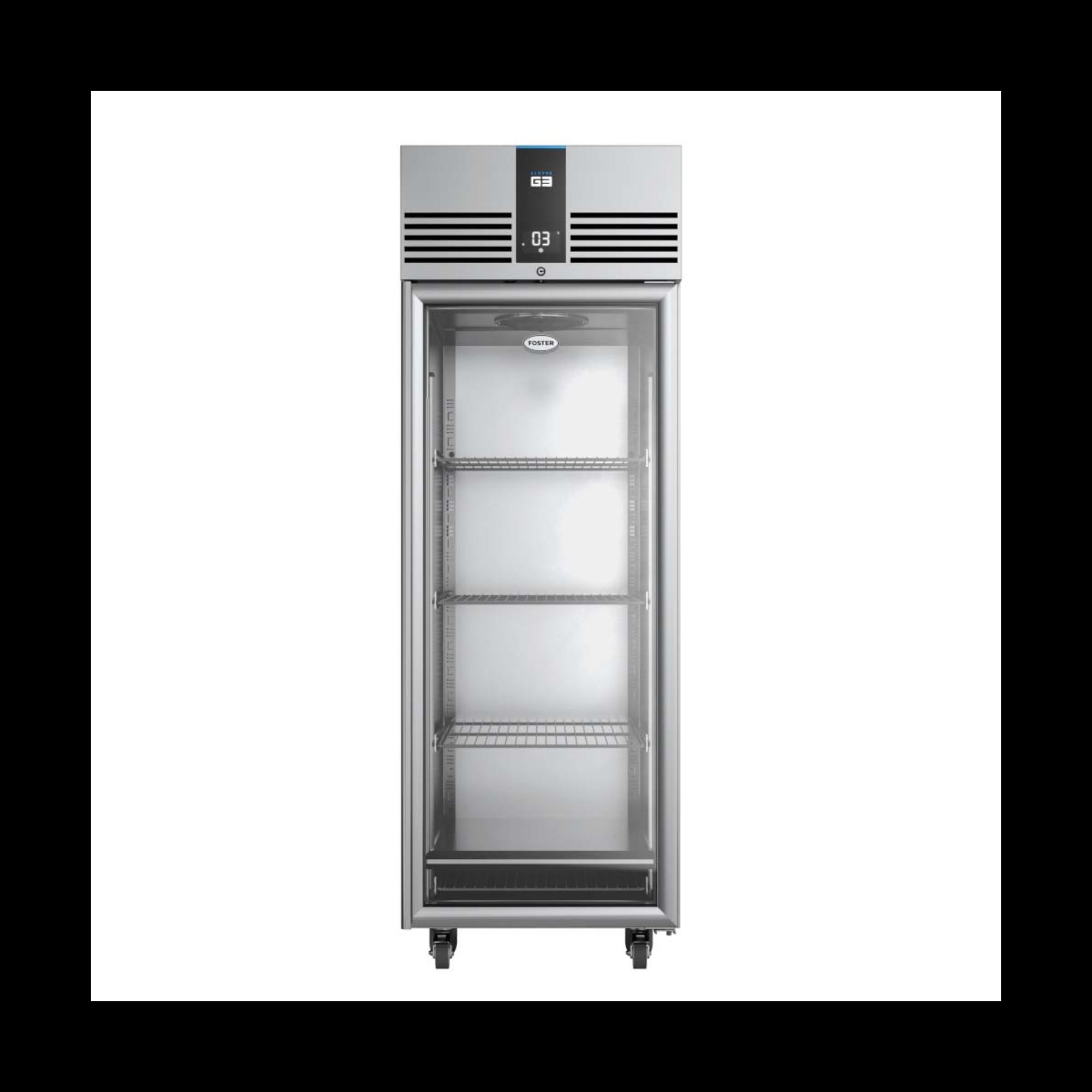 Picture of Foster EP700G/41-155 Upright Glass Door Refrigerated Cabinet - Stainless Int/Ext - EP700G41155