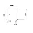 Picture of CombiSteel Counter 600 Standard Line Refrigerator 2 Door Mono Block - 7450.0118